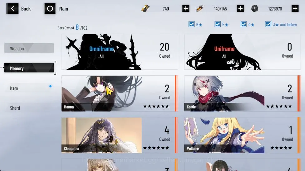 Punishing: Gray Raven Accounts ASIA | Fresh Starter | Lucia CW, Luna OB, Lilith D image 6