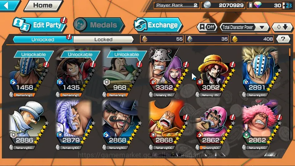 One Piece Bounty Rush Accounts Global|3 META EX| Seraphim S-Snake, DoKuri Kozuki  image 4