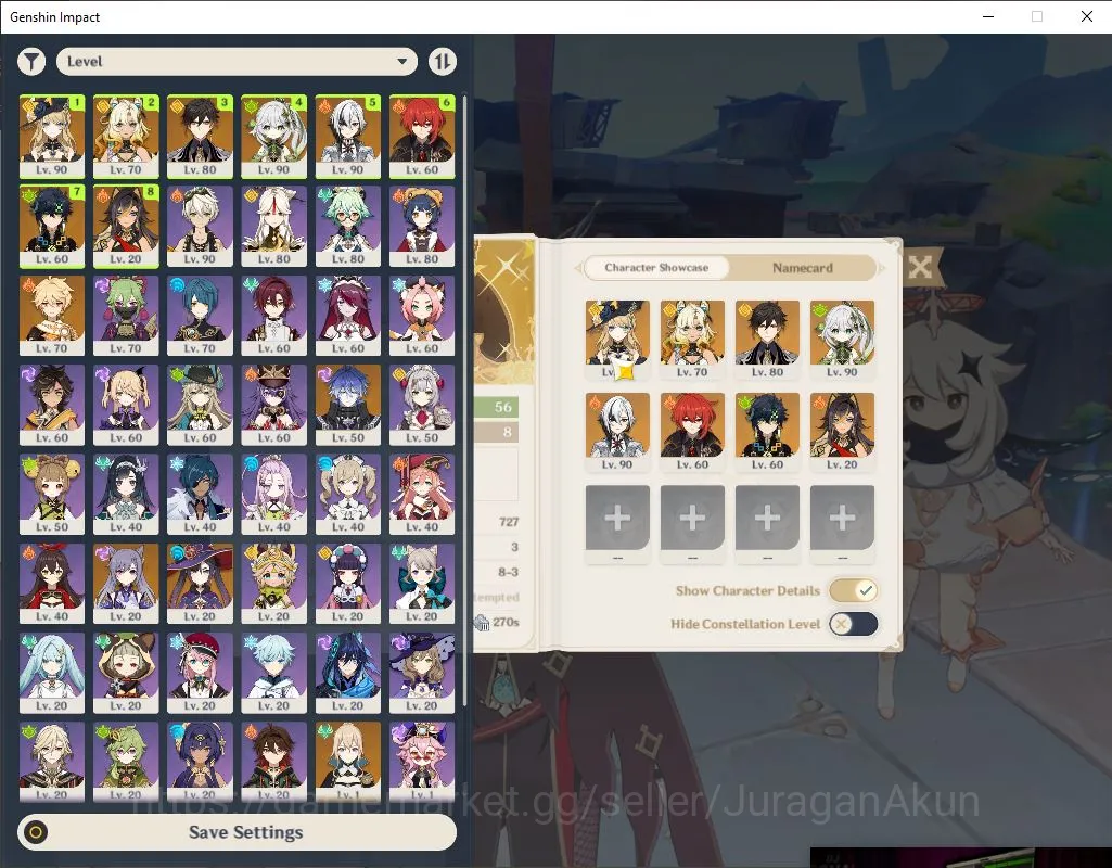 Genshin Impact Starter ASIA|AR 56|7 Limited + 6 [5 Star's Weapon]|Xilonen image 1