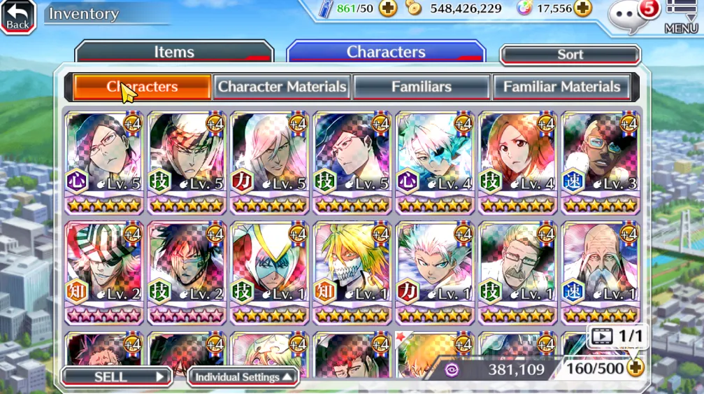 Bleach: Brave Souls Accounts Mid-Tier [GLOBAL] 17k Orbs + 4 5/5 Char (TYBW25 Uryu,Renji TYBW25,Jushiro, TYBW25 Uryu) | Fresh 2