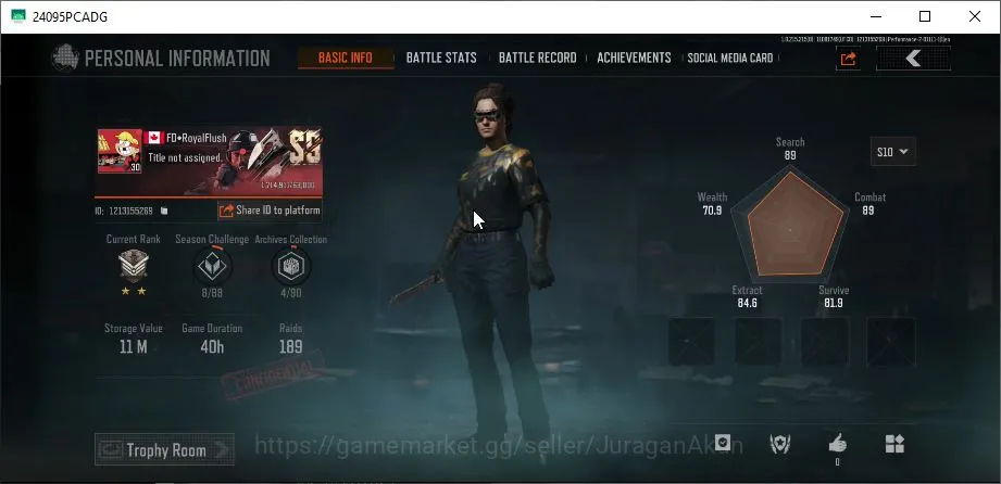Arena Breakout Mid-Tier [MOBILE]Lvl 30|SV 11M|CV 10M|Sumek BmacheteFierceM image 1