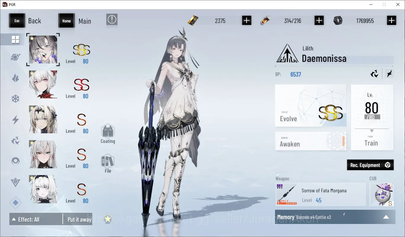 Punishing: Gray Raven Accounts End-Game ASIA |SSS Lilith+Sign+CUB+COAT,SS Obliv+B5,LuciaCW+Sign, Etc| Chapter4 5