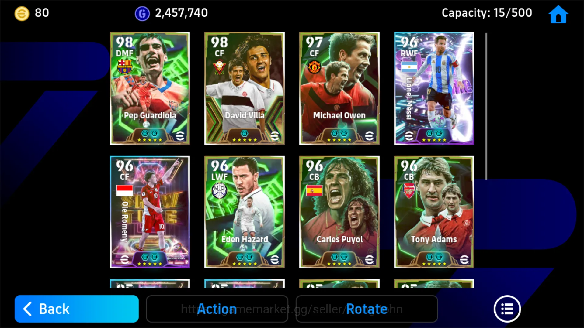 eFootball Accounts Others power 3146 | pep guardiola epic db | ole romeny show time | michael owen epic db | EFB157B 3