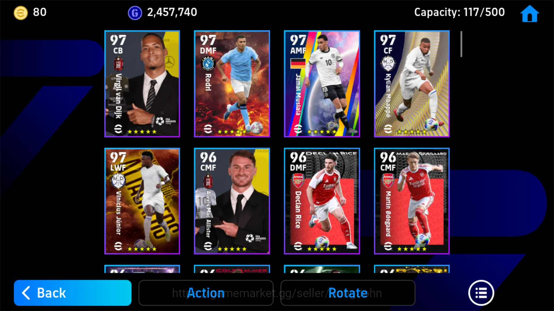eFootball Accounts Others power 3146 | pep guardiola epic db | ole romeny show time | michael owen epic db | EFB157B 5