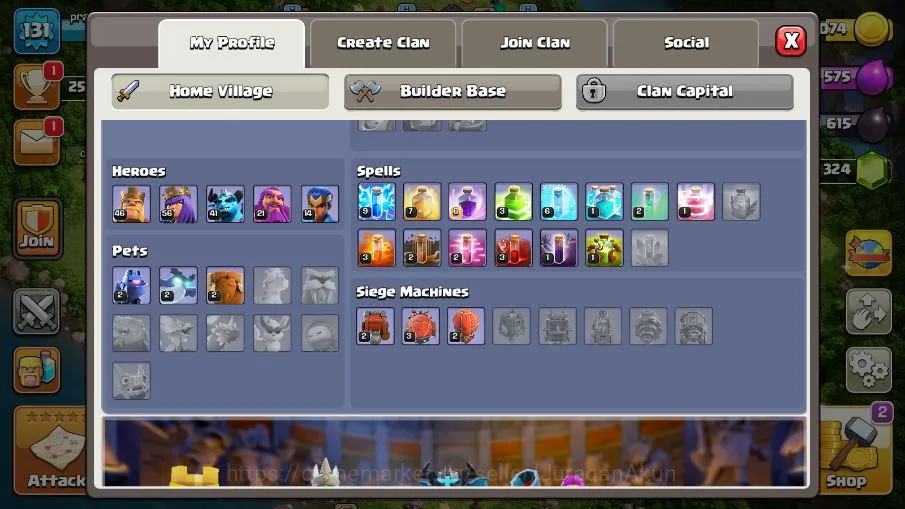 Clash of Clans Accounts Builder Base TH 14 - BH 10|LV 131|TROPHY 2525|HH 7|BK 46,AQ 56,GW 21,MP 41,RC 14|CN OFF|Protect OFF 3