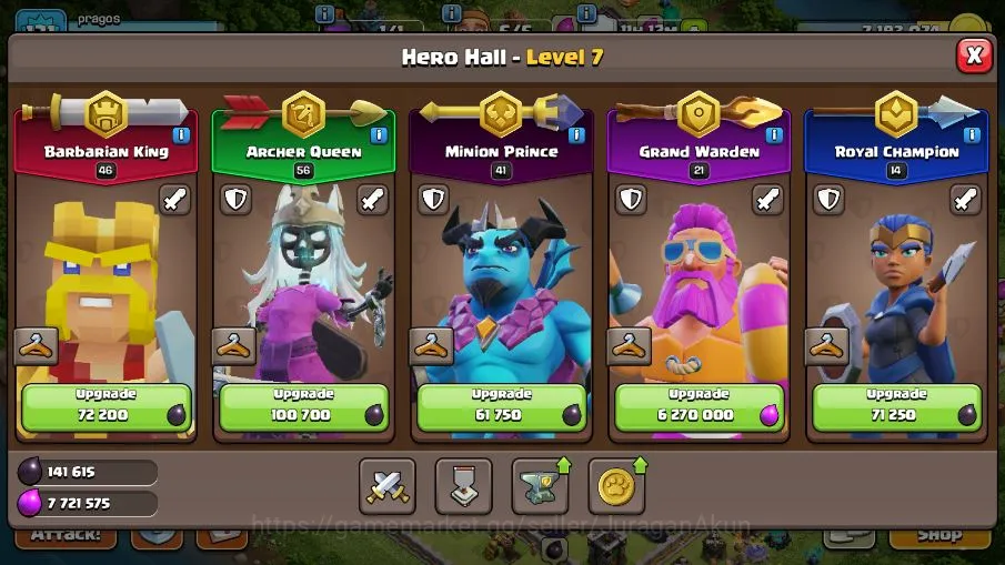 Clash of Clans Accounts Builder Base TH 14 - BH 10|LV 131|TROPHY 2525|HH 7|BK 46,AQ 56,GW 21,MP 41,RC 14|CN OFF|Protect OFF 7