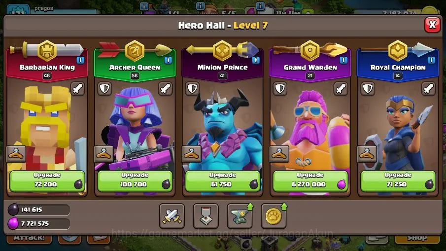 Clash of Clans Accounts Builder Base TH 14 - BH 10|LV 131|TROPHY 2525|HH 7|BK 46,AQ 56,GW 21,MP 41,RC 14|CN OFF|Protect OFF 9