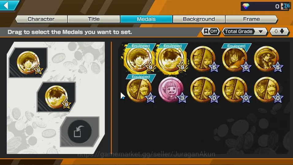 One Piece Bounty Rush Accounts Mid-Tier Global| 4 META EX | Awaken Lucci, Daimyo Oden, Oniga Kid & Law, Pirates Roger | Rank 3