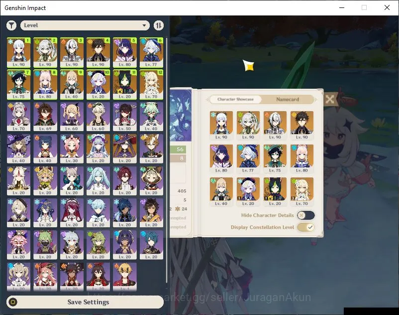 Genshin Impact Accounts End Game ASIA|AR 56|8 Limited+2 [5*Weapon]|Arlecchino C1,Furina,Raiden,Zhongli,Nahida,Kokomi Etc|MC 2