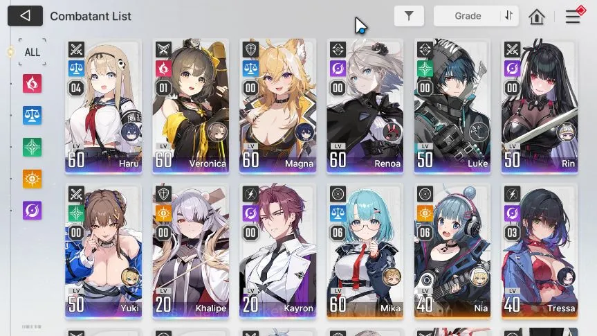 Chaos Zero Nightmare Accounts GLOBAL|Lv 52|9 SSR (Haru M4,Veronica M1,Khalipe,Re image 4