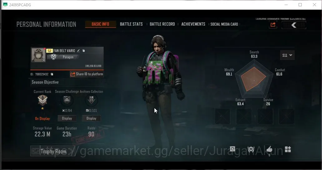 Arena Breakout Mid-Tier [MOBILE] Lv30|SV 22,3M|CV 19M|MF Hoddie|AKS74U,Spl image 1