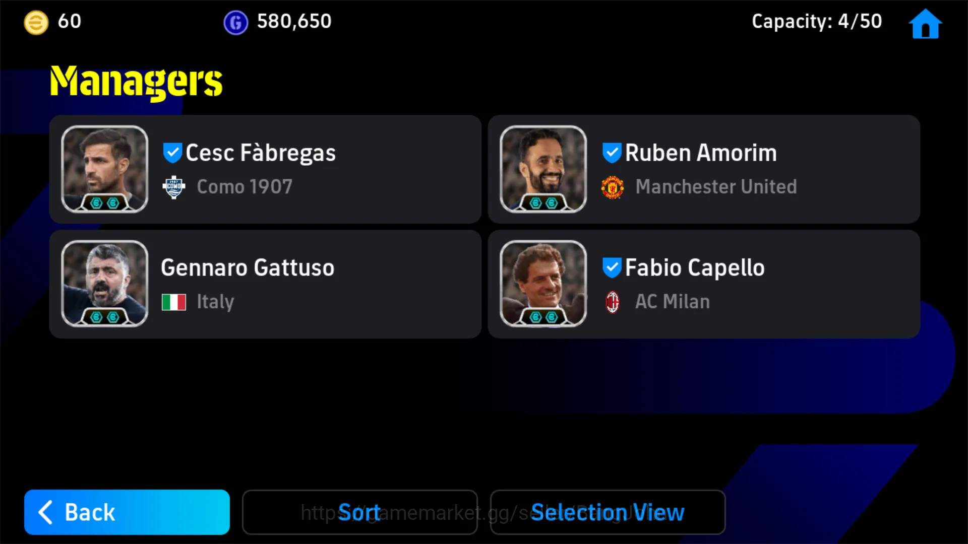eFootball Accounts Others EFB210B		 Power 3159 | Cannavaro Epic | Baresi Epic | Cunha  Show Time | Ruud van Big Time 4