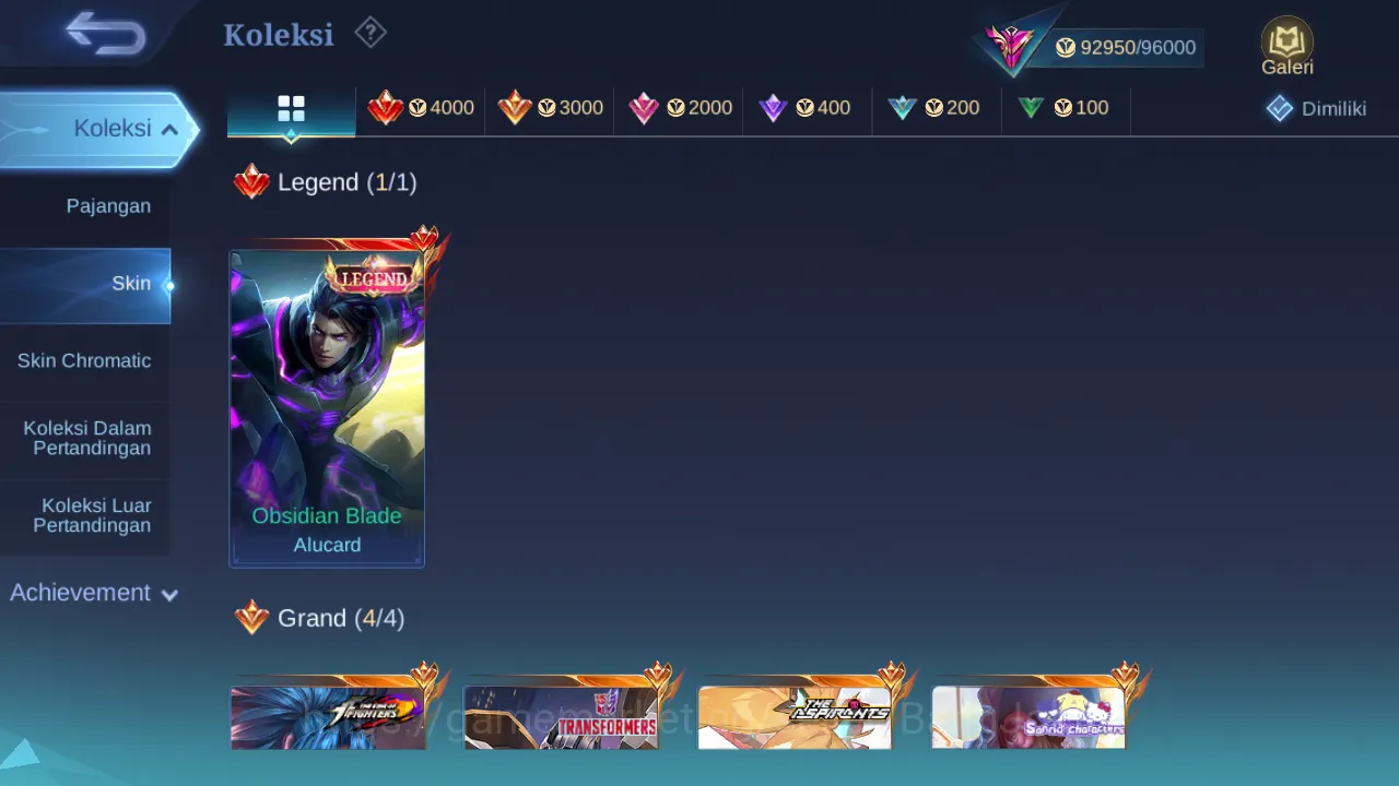 Mobile Legends: Bang Bang Accounts Others Hero 131 | Skin 346 | Legend Alucard | Aspirants Lesley | Luckybox Martis 11