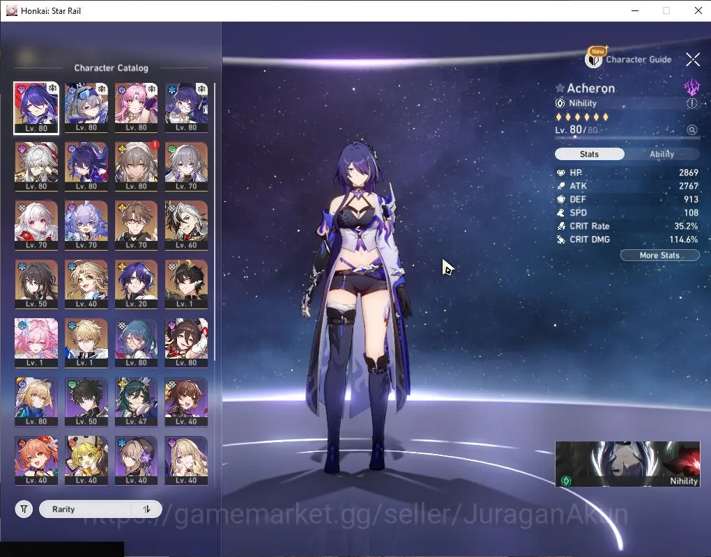 Honkai Star Rail Accounts ASIA|TL 69|7 Limited|[JingYuan E1,Acheron]+Sign Bo image 3