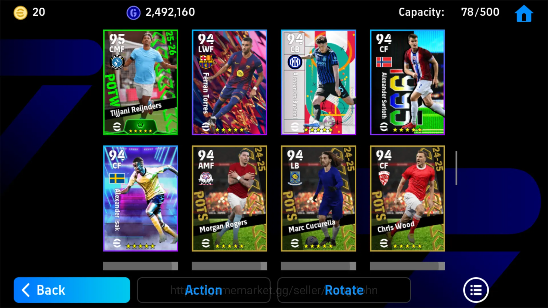 eFootball Accounts Others power 3173 | Viktor Gyokeres | fernando morientes | EFB042B 11