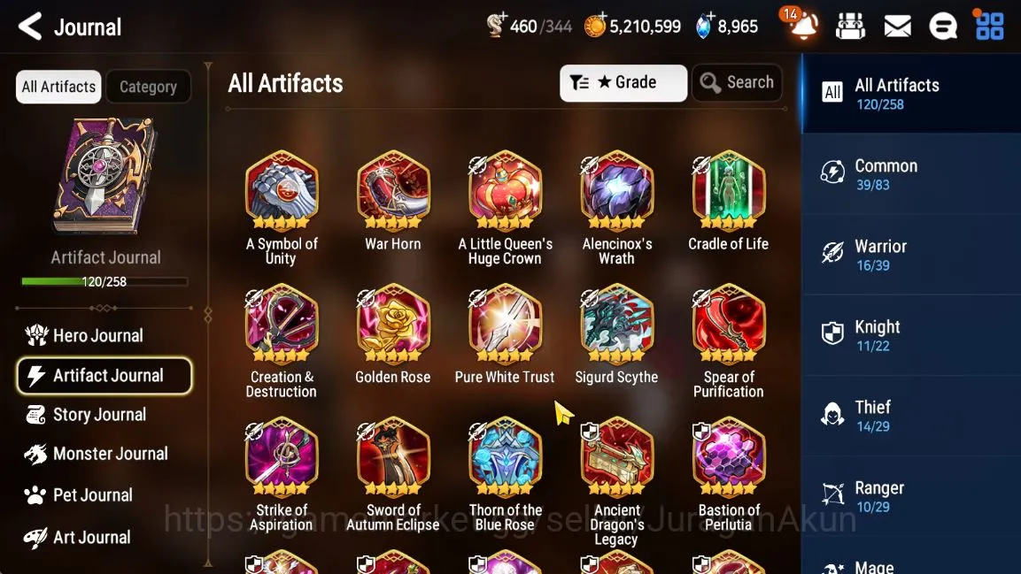 Epic Seven Accounts Mid-Tier ASIA Unverif 9 ML Hero(Harsetti, Blood Moon Haste, DD Ray, Vildred, Etc)+Limit Summer Full 5