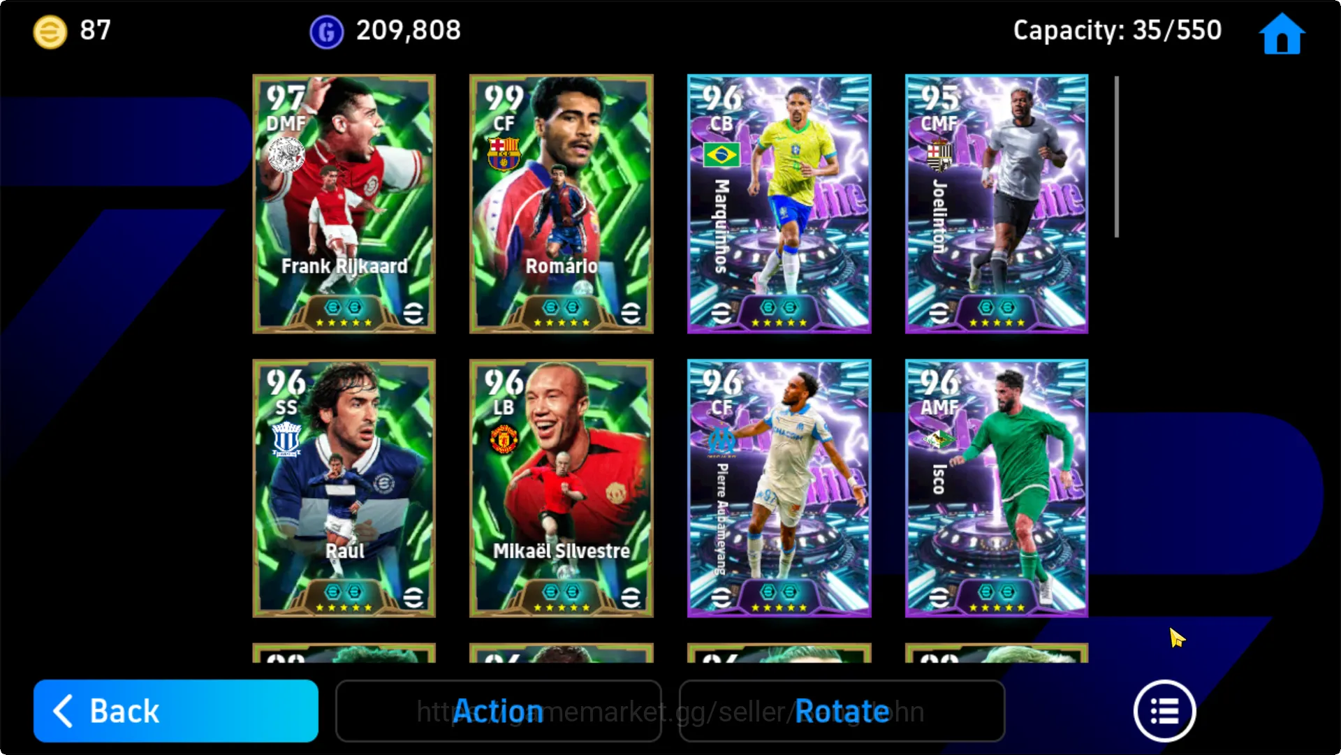 eFootball Accounts power 3199 | messi pack barca, neymar pack brazil, image 4