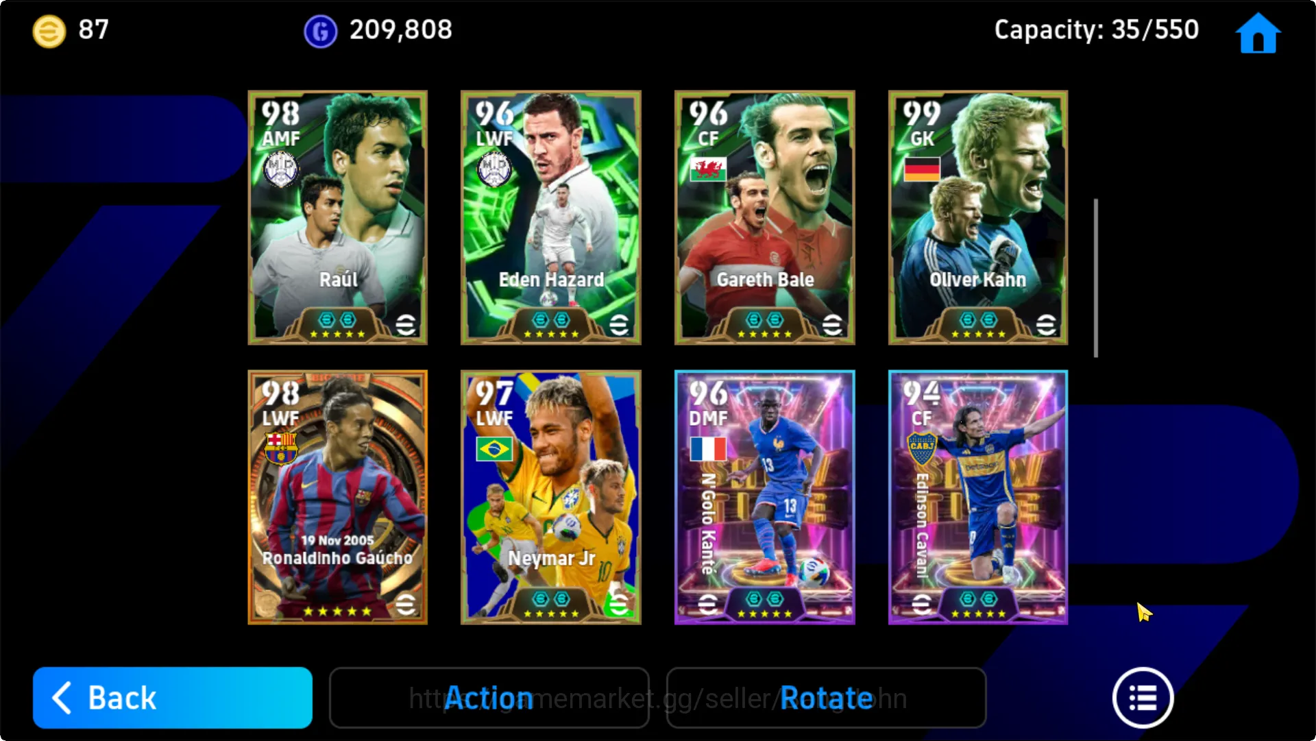 eFootball Accounts power 3199 | messi pack barca, neymar pack brazil, image 5