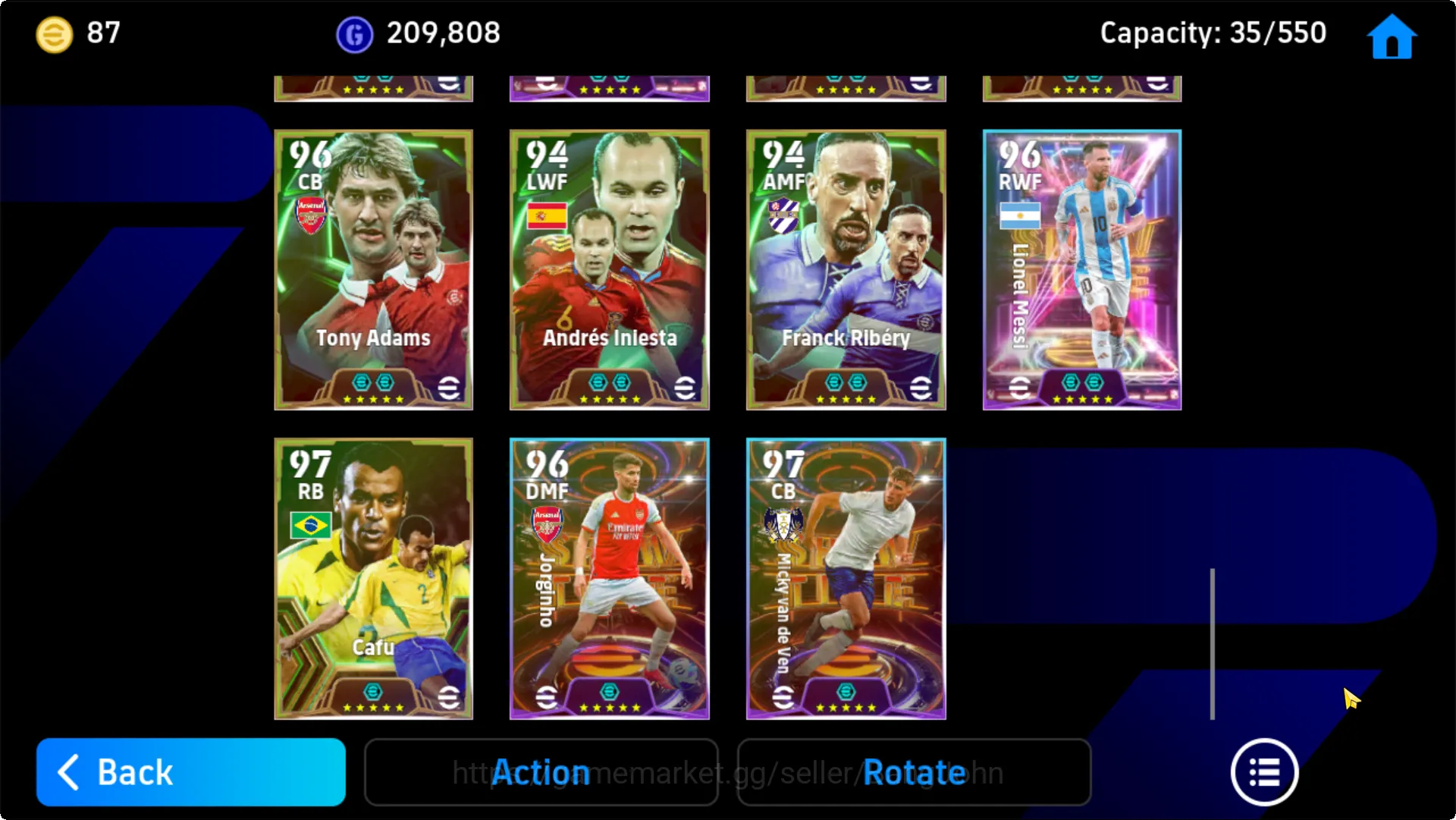 eFootball Accounts power 3199 | messi pack barca, neymar pack brazil, image 8