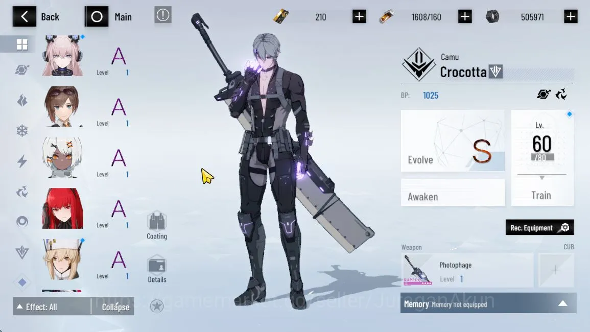 Punishing: Gray Raven Accounts Starter ASIA | Lucia CW+Sign, Lucia Pyroath, Feral | Selecter Weap ON | Chapter 3 |Log 5