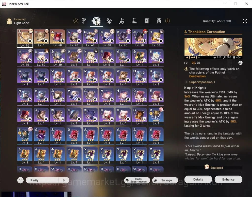 Honkai Star Rail Accounts Mid Game Asia|TL 58|5 limited|Saber+Sign,Castorice,B3,Ruan Mei E1,Dante,Archer|Mc 2