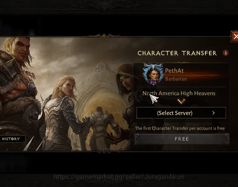 NA - High Heavens|Lv60 (814) Barbarian|38K CR|Reso 450|Inferno I|Paragon Harbinger|1 Cosmetics|Hell Lv 7|Check SS (DI1030) Diablo Immortal High-End NA - High Heavens|Lv60 (814) Barbarian|38K CR|Reso image 1