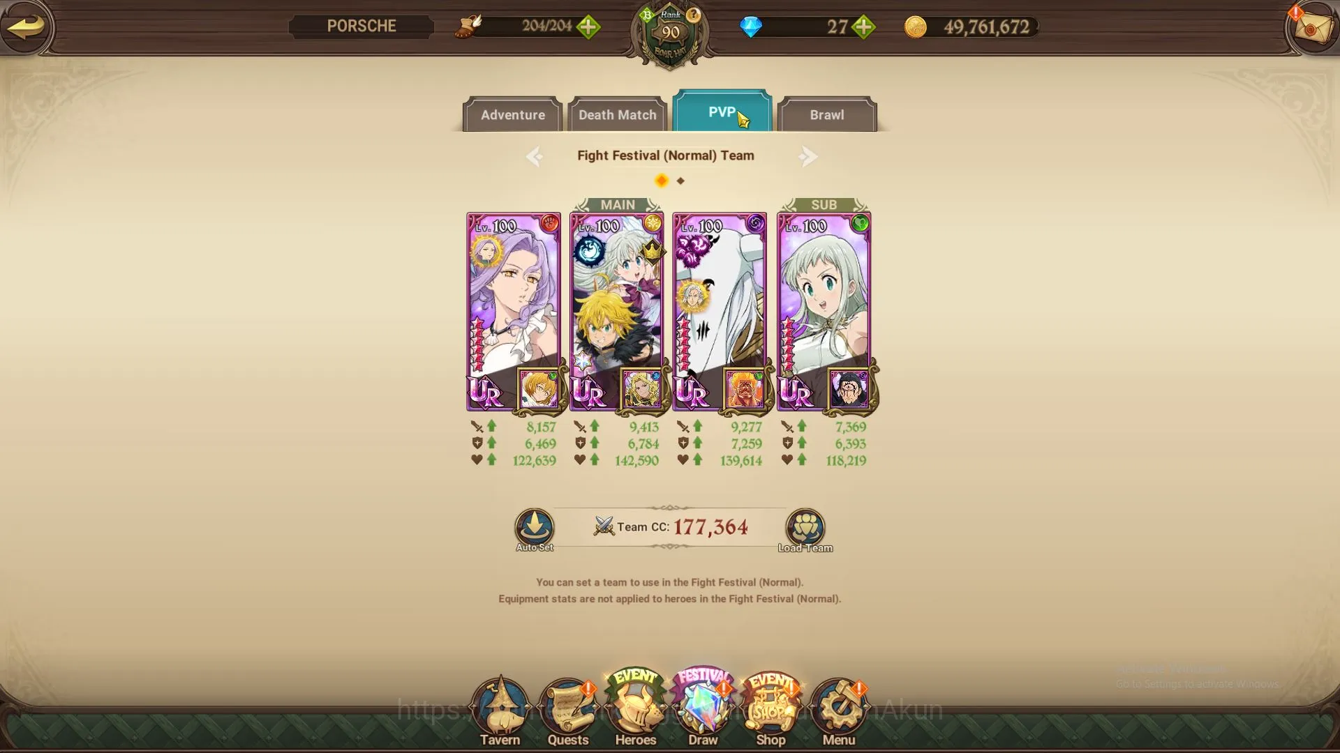 The Seven Deadly Sins: Grand Cross Accounts Midgame ASIA|4M CC|10 UR + Many 4