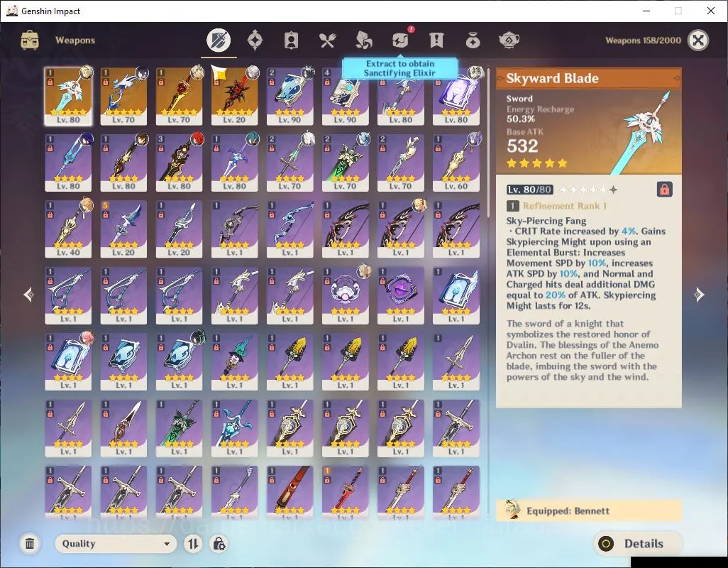 Genshin Impact Accounts ASIA|AR 58|11 Limited+ 4 [5 Star Weapon]|[(Arlecch image 4