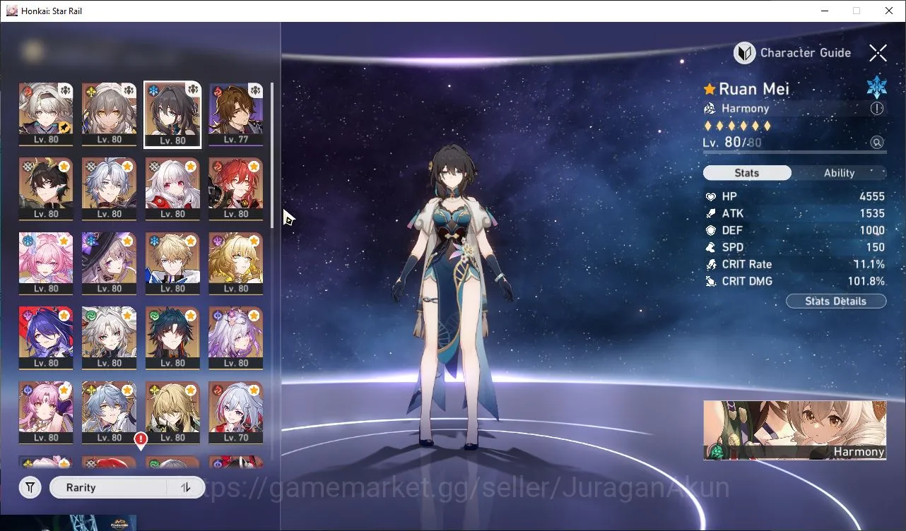 ASIA|TL 70|20 Limited|Castorice+Sign,FireflyE1+Sign,Feixiao+Sign,CyreneE1,Etc|MC Female|Amphoreus|TakeMail|Check SS(HSR5055) Honkai Star Rail End Game ASIA|TL 70|20 Limited|Castorice+Sign,FireflyE1+Sig image 1