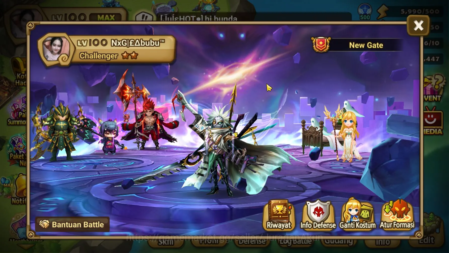 Summoners War: Sky Arena Mid-Game Asia |Lv 100|2 LD Ragdoll & Bennedict|30+NB5(Leo,A image 1