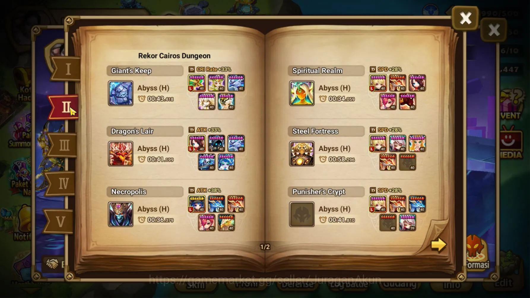 Summoners War: Sky Arena Accounts Mid-Game Asia |Lv 100|2 LD Ragdoll & Bennedict|30+NB5(Leo,Amber,Agrenia Etc)|Fast 2