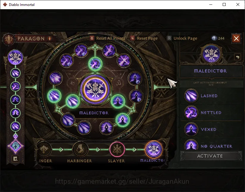 NA - Chains Of Honnor|Lv60(624) Demon Hunter|34K CR|Reso 330|Inferno I|Paragon Maledictor|1 Cosmetics|Hell Lv 18|CheckSS(DI1038) Diablo Immortal Accounts High-End NA - Chains Of Honnor|Lv60(624) Demon Hunter|34K CR|Reso 330|Inferno I|Paragon
