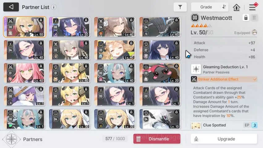Chaos Zero Nightmare Accounts GLOBAL Lv50|10 SSR [chizuru,haru]+sign,RinM1,OrleaM1,LukeM1,Veronica,etc|11 SR+15 SR Part|1,9K 4