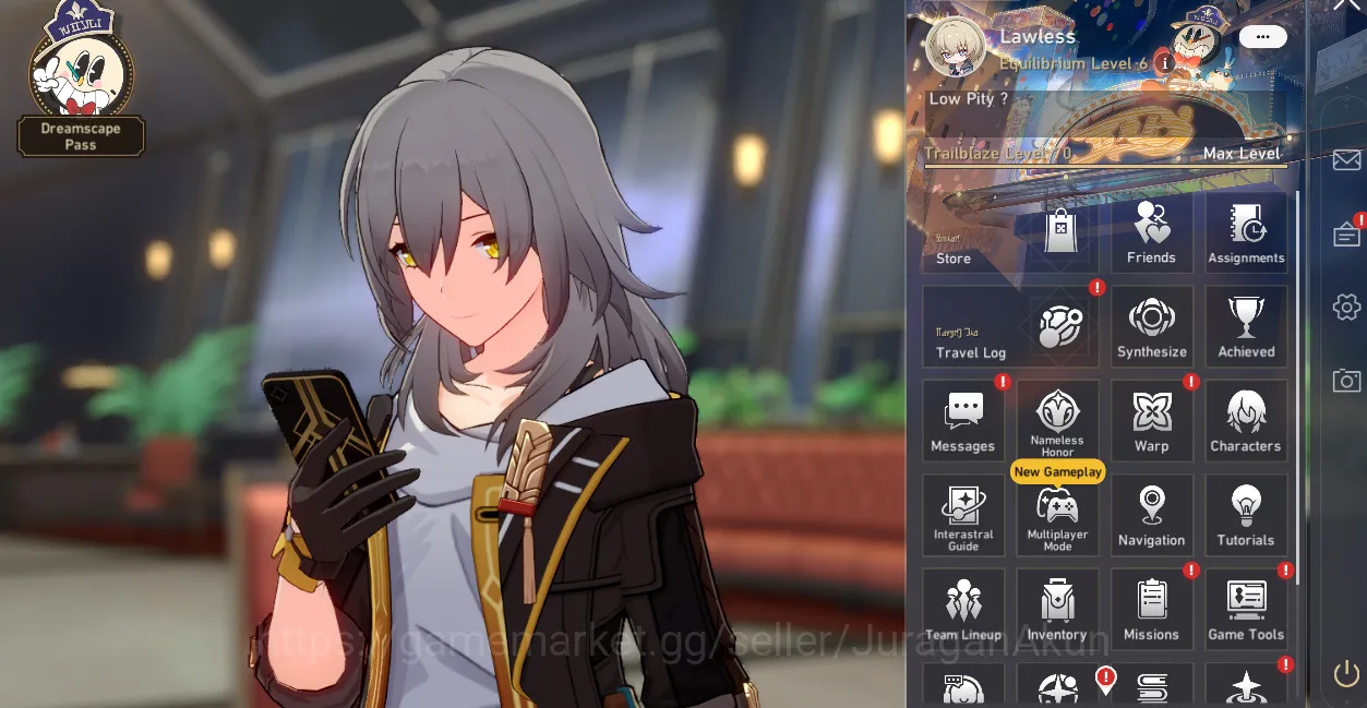 Honkai Star Rail Accounts Mid Game ASIA [TL70] 9 Limited ( Acheron+Sign, Tribbie+Sign, Ruan Mei, Tribbie 2