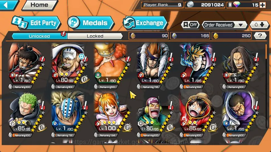 One Piece Bounty Rush Accounts Global | 3 META Extreme [Yamato,Sakazuki,Film Red image 3