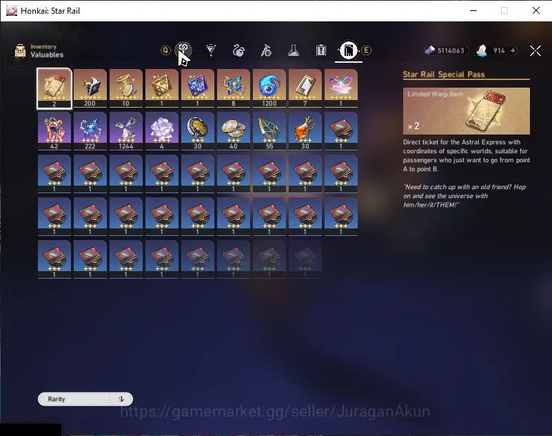 Honkai Star Rail Accounts Mid Game ASIA|TL 65| 7 Limited | Cyrene+Sign, Saber+Sign, Tribbie E1, Anaxa Etc | MC Female 4