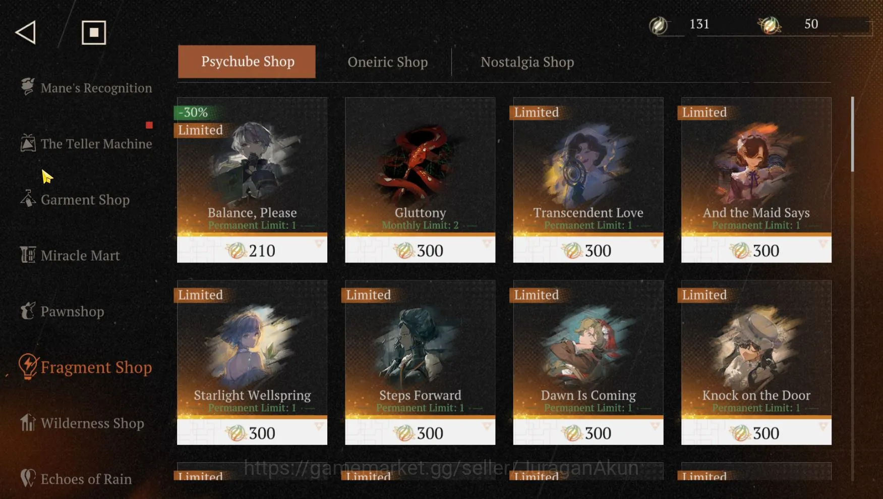 Reverse: 1999 Accounts Starter Lv 23 |Starter Liang Yue P3, 37, Semmelwis, Jessica, Lilya, An-an Lee, etc|Email 7