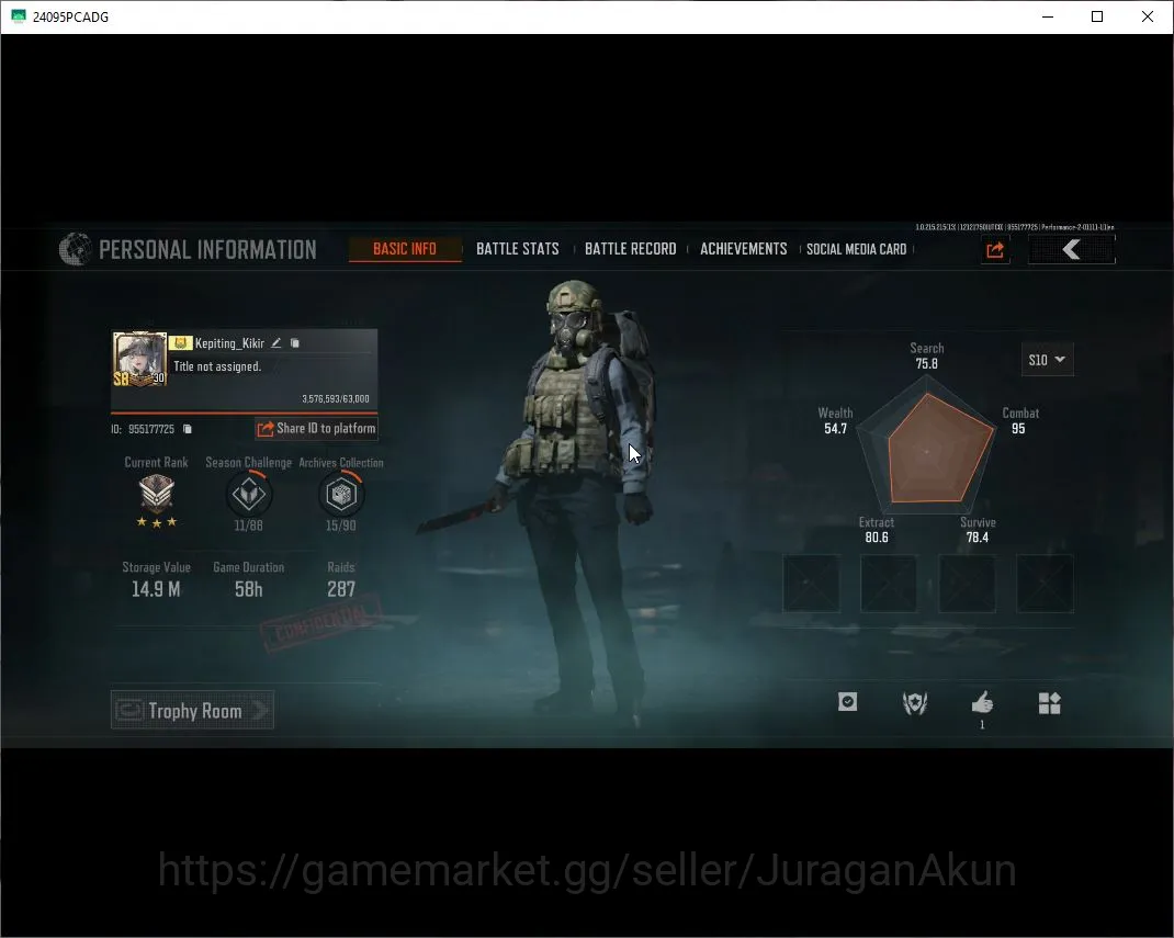 Arena Breakout Mid-Tier [MOBILE] Lv30|SV 15M|CV 13M|Ready Raid|Sumek Suit, image 1