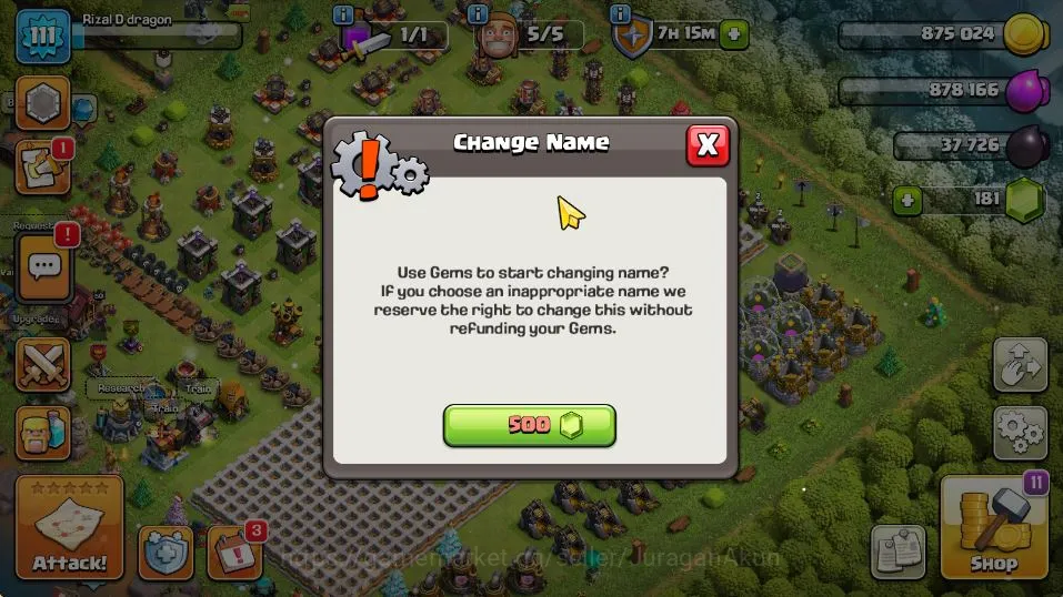 Clash of Clans Accounts Mid-Tier TH 12 - BH 7|LV 111|Limited Skin Hero|HH 5|BK 46,AQ 50,GW 20,MP 30,RC 0|Gems 181|CN 11