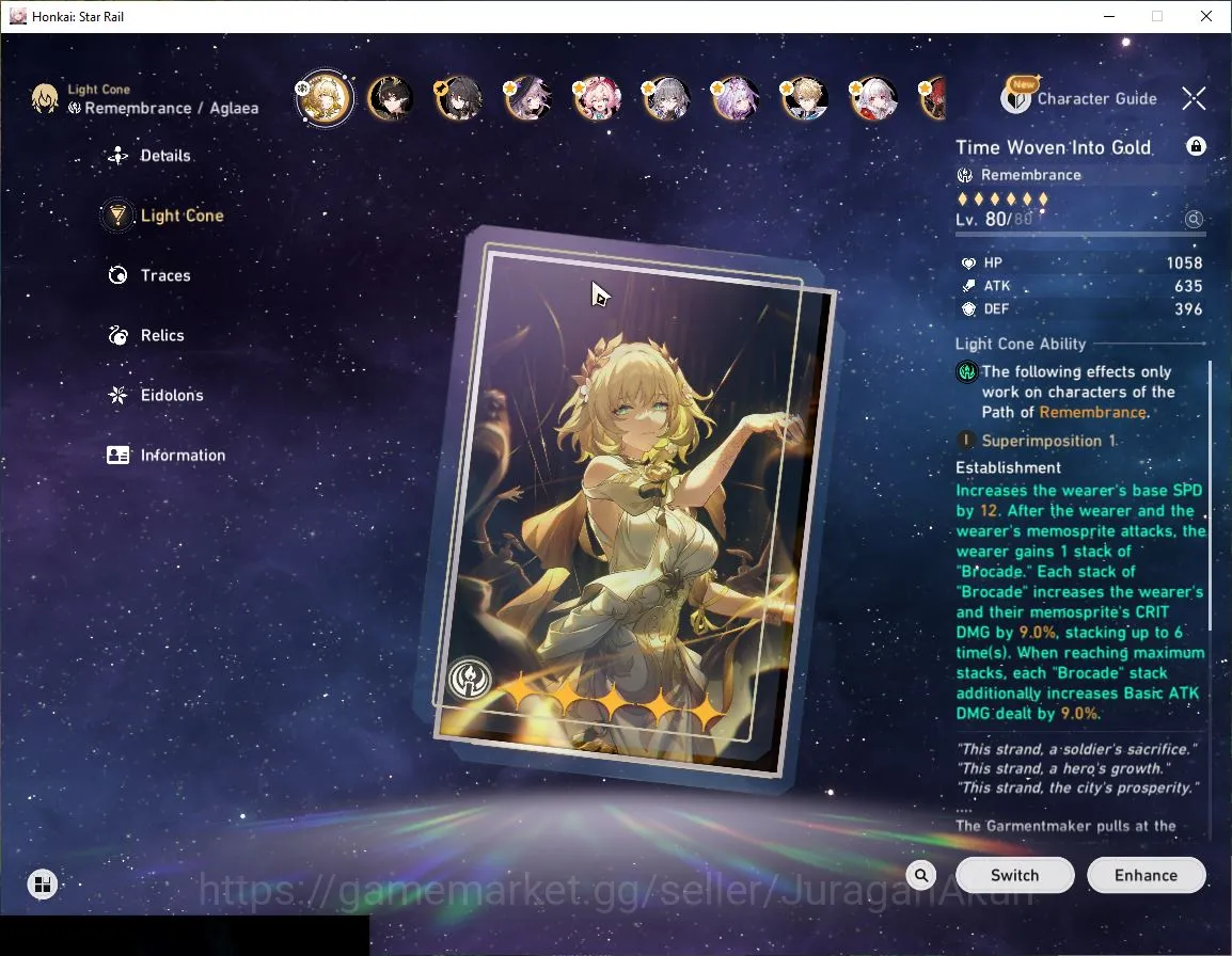 Honkai Star Rail Accounts ASIA [TL66]8 Limited(Castorice+Sign,Aglaea,The Her image 3