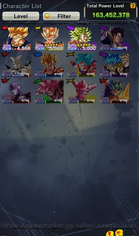 Dragon Ball Legends Accounts Lv 207 | 3 UL (Saiyan Goku, Super Vegeta, Saiyan B image 2