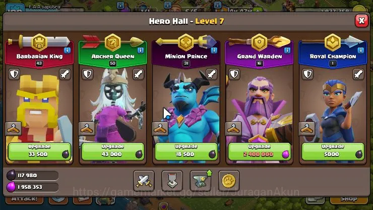 Clash of Clans Accounts TH 13-BH 6|LV 107|Wizard 11|HH 7|BK 43,AQ 50,GW 16 image 2