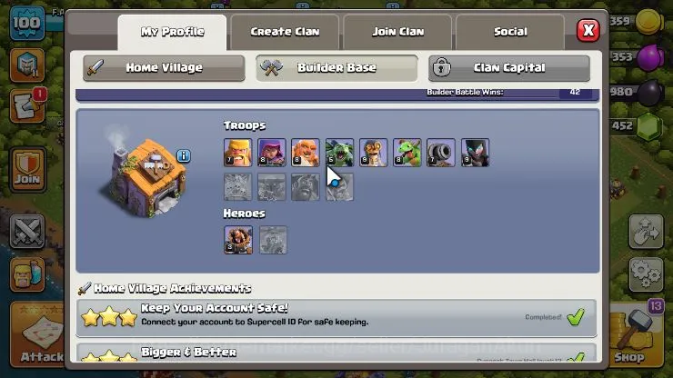 Clash of Clans Accounts TH 13-BH 6|LV 107|Wizard 11|HH 7|BK 43,AQ 50,GW 16 image 4