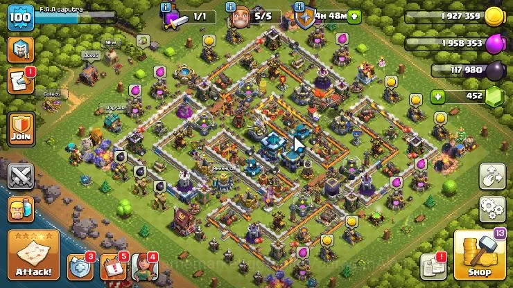 Clash of Clans Accounts TH 13-BH 6|LV 107|Wizard 11|HH 7|BK 43,AQ 50,GW 16 image 5