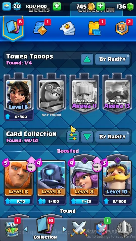 Clash Royale Accounts Lvl 20|Trophy 3009|KTL 8|Limited Skin| Card 59 | 2 image 2