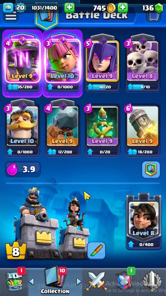 Clash Royale Accounts Lvl 20|Trophy 3009|KTL 8|Limited Skin| Card 59 | 2 image 4