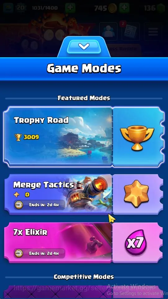 Clash Royale Accounts Lvl 20|Trophy 3009|KTL 8|Limited Skin| Card 59 | 2 image 5