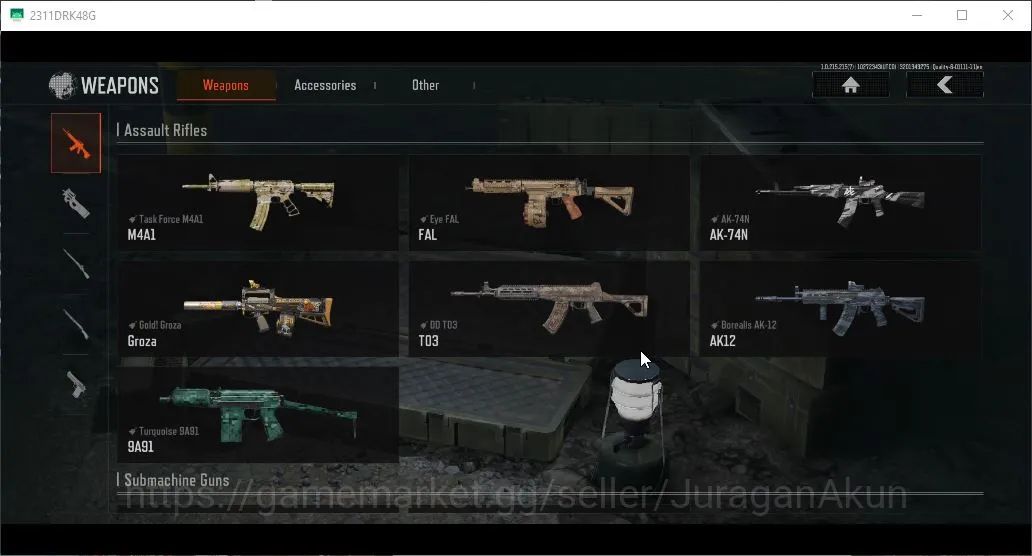 Arena Breakout Accounts Mid-Tier [MOBILE]SV 13,5 M|CV 5,6 M|BMachete,Eye FAL,AK-74N,Gold Groza,Task Force 5