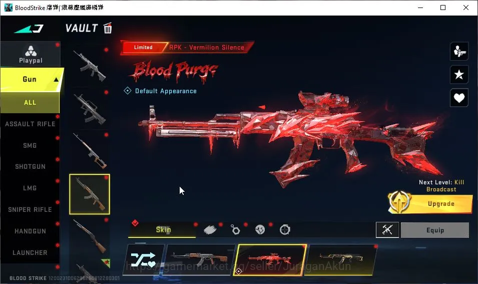 Blood Strike Accounts Mid-Tier Asia|Collab EVA(MCX-Eva00,Scar-Eva08)| Mele Katana |13 Ultra (M4A1,Galil,UMP45,Etc) +3 5
