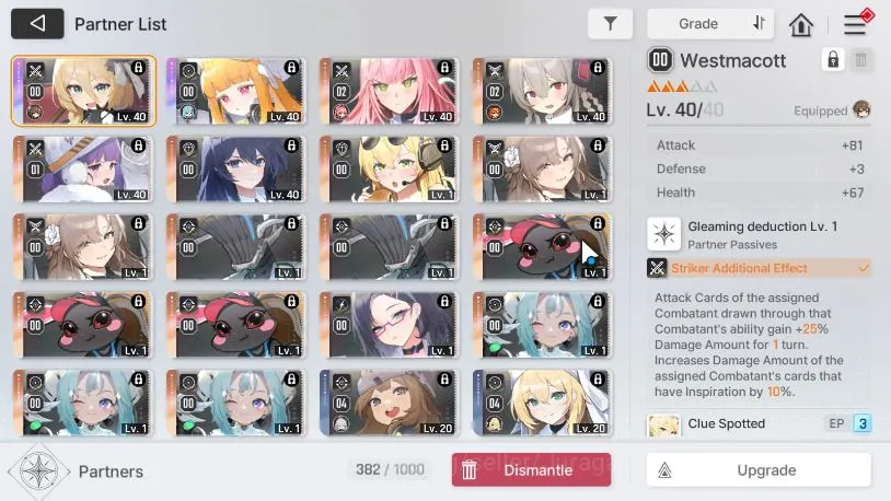 Chaos Zero Nightmare Accounts GLOBAL|Lv38|5 SSR(Orlea M1,Mei Lin,Renoa,Yuki,Luke)+ 10SR(Mika M5,Beryl M2,Rei M6,Etc) 18SR 4